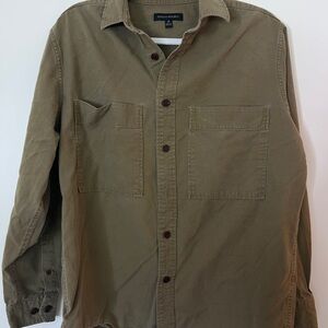 Banana Republic Army Green Utility Shirt